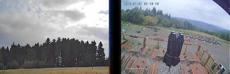 Archiv Foto Webcam Niedersfeld: Ausblick von der Hochheidehütte