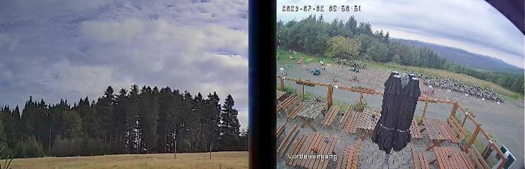 Archiv Foto Webcam Niedersfeld: Ausblick von der Hochheidehütte