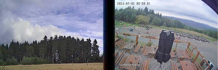 Archiv Foto Webcam Niedersfeld: Ausblick von der Hochheidehütte
