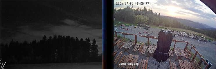 Archiv Foto Webcam Niedersfeld: Ausblick von der Hochheidehütte