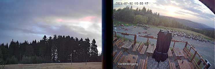 Archiv Foto Webcam Niedersfeld: Ausblick von der Hochheidehütte