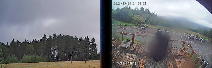 Archiv Foto Webcam Niedersfeld: Ausblick von der Hochheidehütte