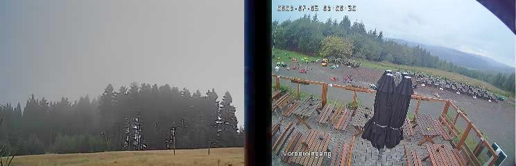 Archiv Foto Webcam Niedersfeld: Ausblick von der Hochheidehütte