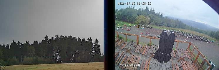 Archiv Foto Webcam Niedersfeld: Ausblick von der Hochheidehütte