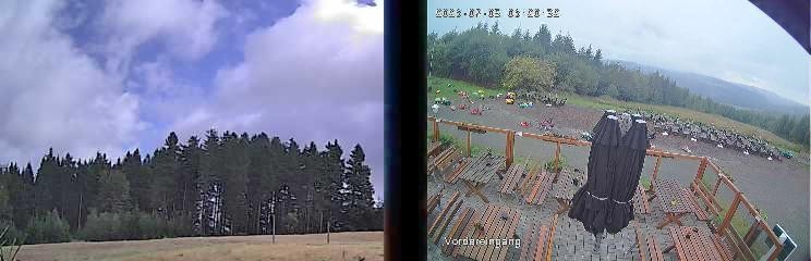 Archiv Foto Webcam Niedersfeld: Ausblick von der Hochheidehütte