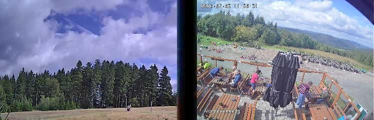 Archiv Foto Webcam Niedersfeld: Ausblick von der Hochheidehütte