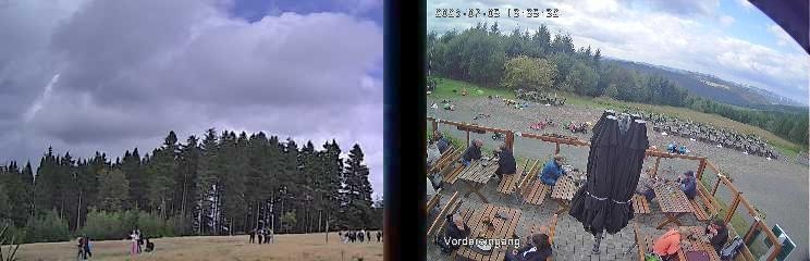 Archiv Foto Webcam Niedersfeld: Ausblick von der Hochheidehütte