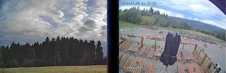 Archived image Webcam Niedersfeld - Mountain Hut Hochheide