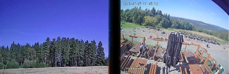 Archiv Foto Webcam Niedersfeld: Ausblick von der Hochheidehütte
