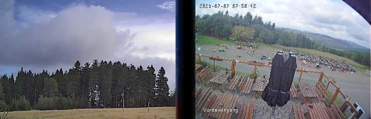 Archiv Foto Webcam Niedersfeld: Ausblick von der Hochheidehütte