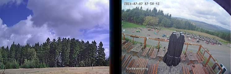 Archiv Foto Webcam Niedersfeld: Ausblick von der Hochheidehütte
