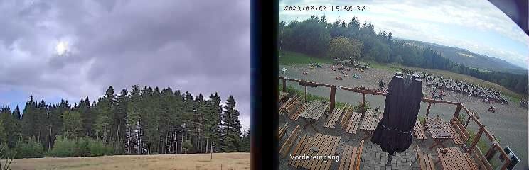Archiv Foto Webcam Niedersfeld: Ausblick von der Hochheidehütte