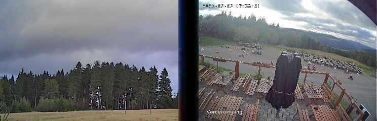 Archiv Foto Webcam Niedersfeld: Ausblick von der Hochheidehütte