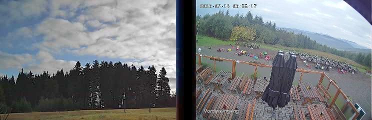 Archiv Foto Webcam Niedersfeld: Ausblick von der Hochheidehütte