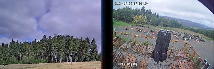 Archiv Foto Webcam Niedersfeld: Ausblick von der Hochheidehütte
