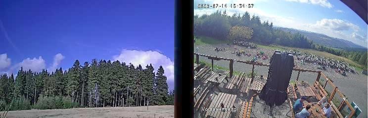 Archiv Foto Webcam Niedersfeld: Ausblick von der Hochheidehütte