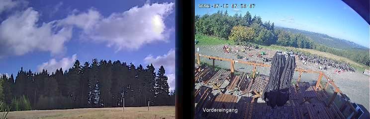 Archiv Foto Webcam Niedersfeld: Ausblick von der Hochheidehütte