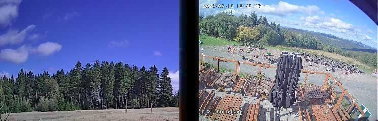 Archiv Foto Webcam Niedersfeld: Ausblick von der Hochheidehütte