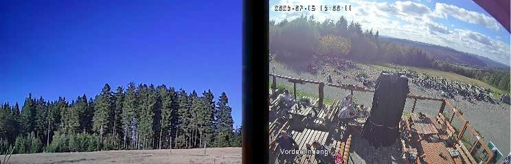 Archiv Foto Webcam Niedersfeld: Ausblick von der Hochheidehütte