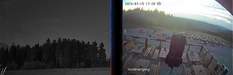 Archived image Webcam Niedersfeld - Mountain Hut Hochheide