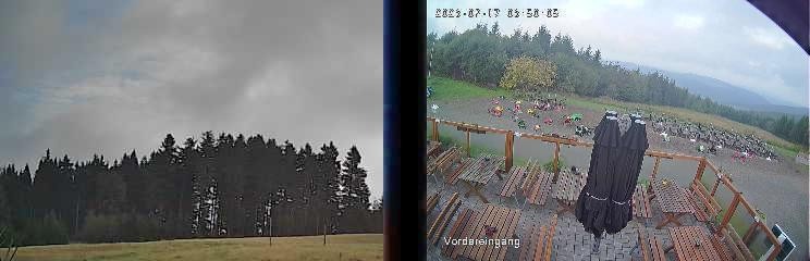 Archiv Foto Webcam Niedersfeld: Ausblick von der Hochheidehütte