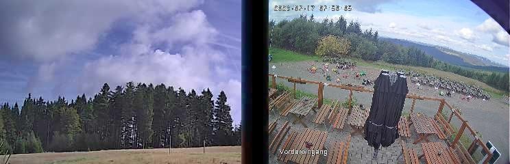 Archived image Webcam Niedersfeld - Mountain Hut Hochheide