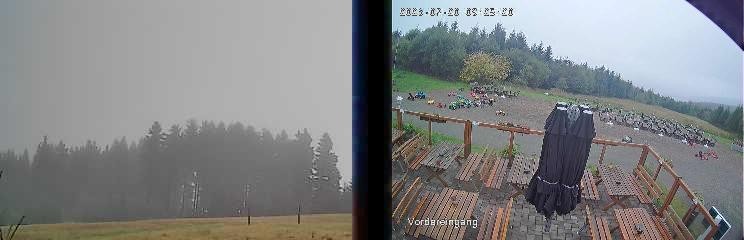 Archiv Foto Webcam Niedersfeld: Ausblick von der Hochheidehütte