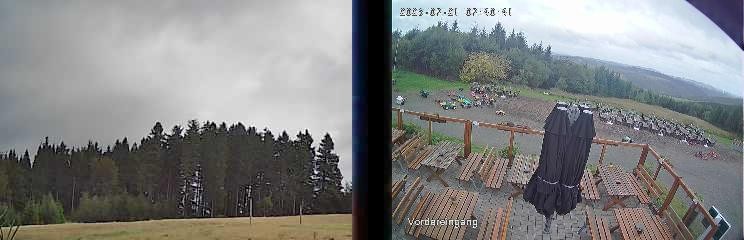 Archiv Foto Webcam Niedersfeld: Ausblick von der Hochheidehütte
