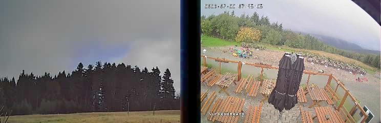Archiv Foto Webcam Niedersfeld: Ausblick von der Hochheidehütte