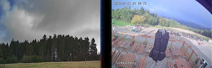 Archiv Foto Webcam Niedersfeld: Ausblick von der Hochheidehütte