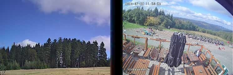 Archiv Foto Webcam Niedersfeld: Ausblick von der Hochheidehütte