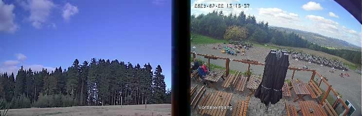 Archiv Foto Webcam Niedersfeld: Ausblick von der Hochheidehütte