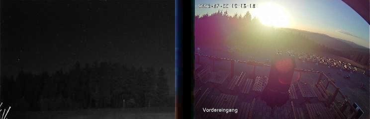 Archiv Foto Webcam Niedersfeld: Ausblick von der Hochheidehütte