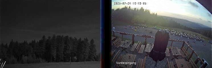 Archiv Foto Webcam Niedersfeld: Ausblick von der Hochheidehütte