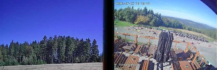 Archiv Foto Webcam Niedersfeld: Ausblick von der Hochheidehütte