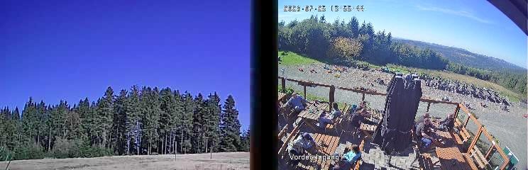 Archiv Foto Webcam Niedersfeld: Ausblick von der Hochheidehütte