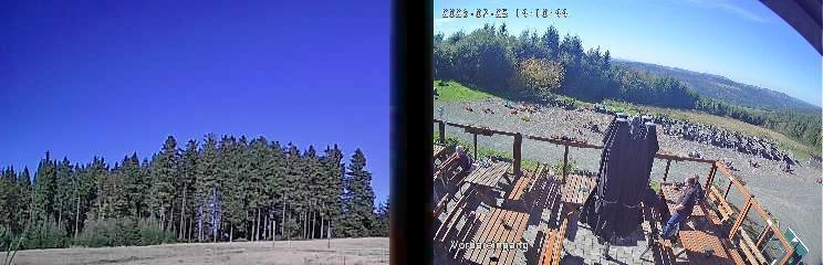 Archiv Foto Webcam Niedersfeld: Ausblick von der Hochheidehütte