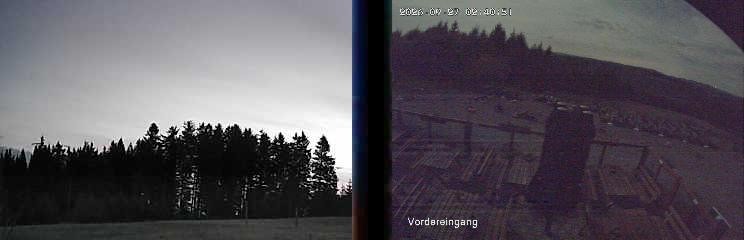 Archiv Foto Webcam Niedersfeld: Ausblick von der Hochheidehütte