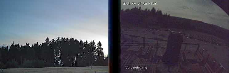 Archiv Foto Webcam Niedersfeld: Ausblick von der Hochheidehütte