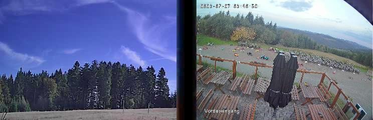 Archiv Foto Webcam Niedersfeld: Ausblick von der Hochheidehütte