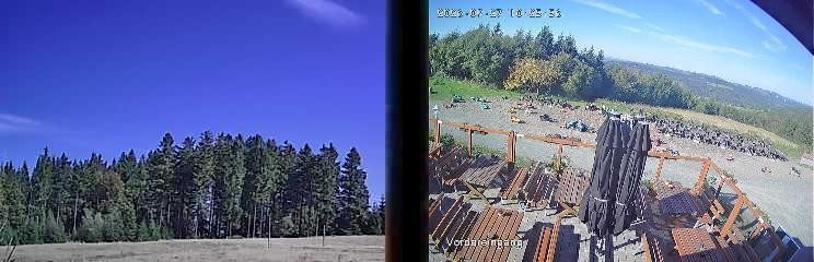 Archiv Foto Webcam Niedersfeld: Ausblick von der Hochheidehütte