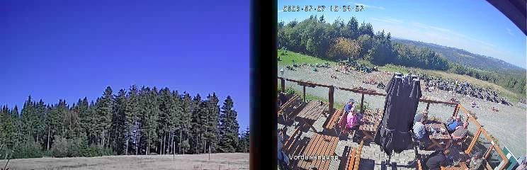 Archiv Foto Webcam Niedersfeld: Ausblick von der Hochheidehütte