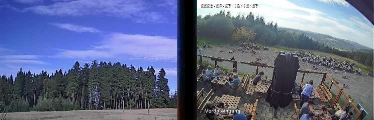 Archiv Foto Webcam Niedersfeld: Ausblick von der Hochheidehütte