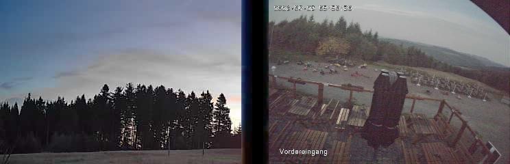 Archiv Foto Webcam Niedersfeld: Ausblick von der Hochheidehütte