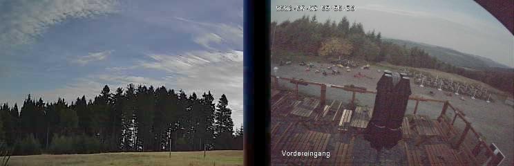 Archiv Foto Webcam Niedersfeld: Ausblick von der Hochheidehütte