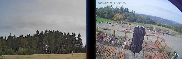 Archiv Foto Webcam Niedersfeld: Ausblick von der Hochheidehütte