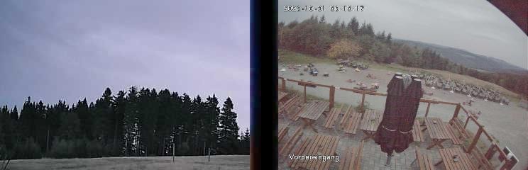 Archiv Foto Webcam Niedersfeld: Ausblick von der Hochheidehütte