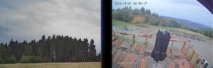 Archiv Foto Webcam Niedersfeld: Ausblick von der Hochheidehütte
