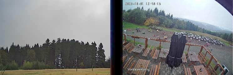 Archiv Foto Webcam Niedersfeld: Ausblick von der Hochheidehütte