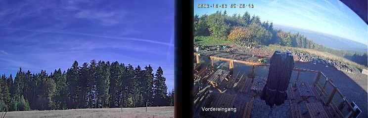 Archiv Foto Webcam Niedersfeld: Ausblick von der Hochheidehütte